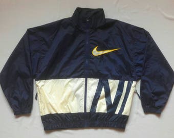 VINTAGE 90's Nike Windbreaker Jacket Big Logo