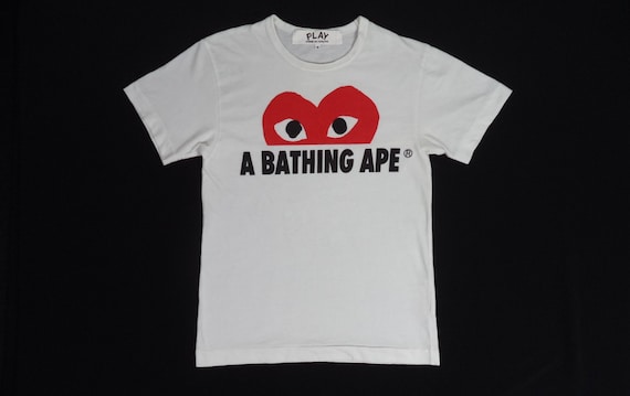 bape x comme des garcons play