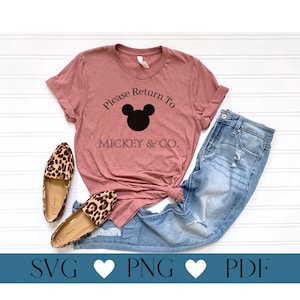 Proszę wrócić do Mickey & Co. SVG