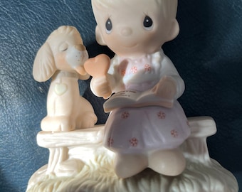 Precious Moments "Loving is Sharing" signed figurine