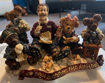 Fifth 5th Anniversary Figurine Boyds Bears Bearstones Limited Edition