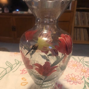Beautiful hand painted vase