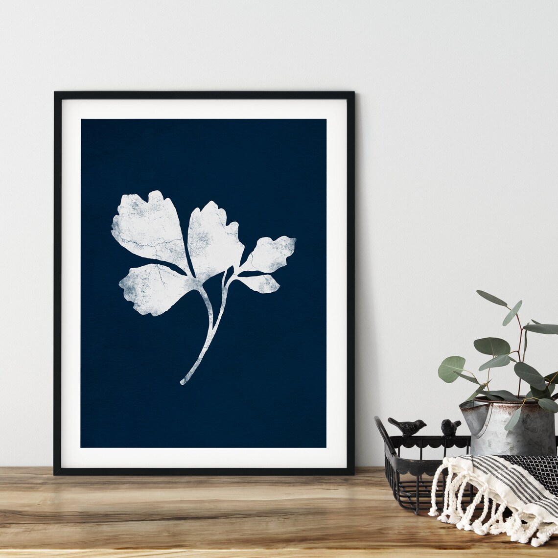 Leaf Print Botanical Wall Art Decor Plant Leaf Printable Etsy