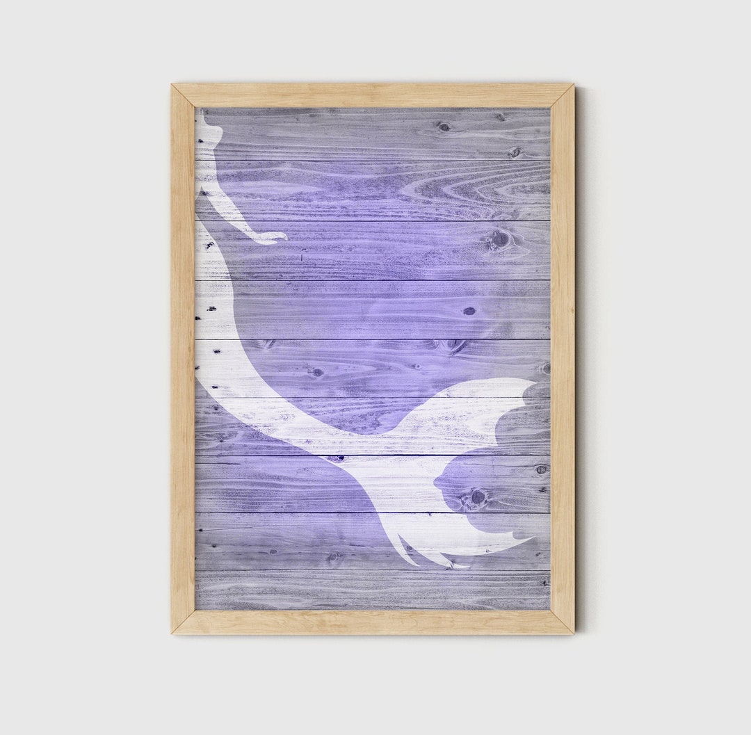Mermaid Decor Printable Wall Art, Mermaid Print, Kids Bathroom Decor ...