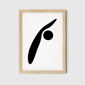 Abstract Print Download, Black and White Wall Art Instant Download, Contemporary Wall Decor Minimalist Print, Abstract Wall Art Printable