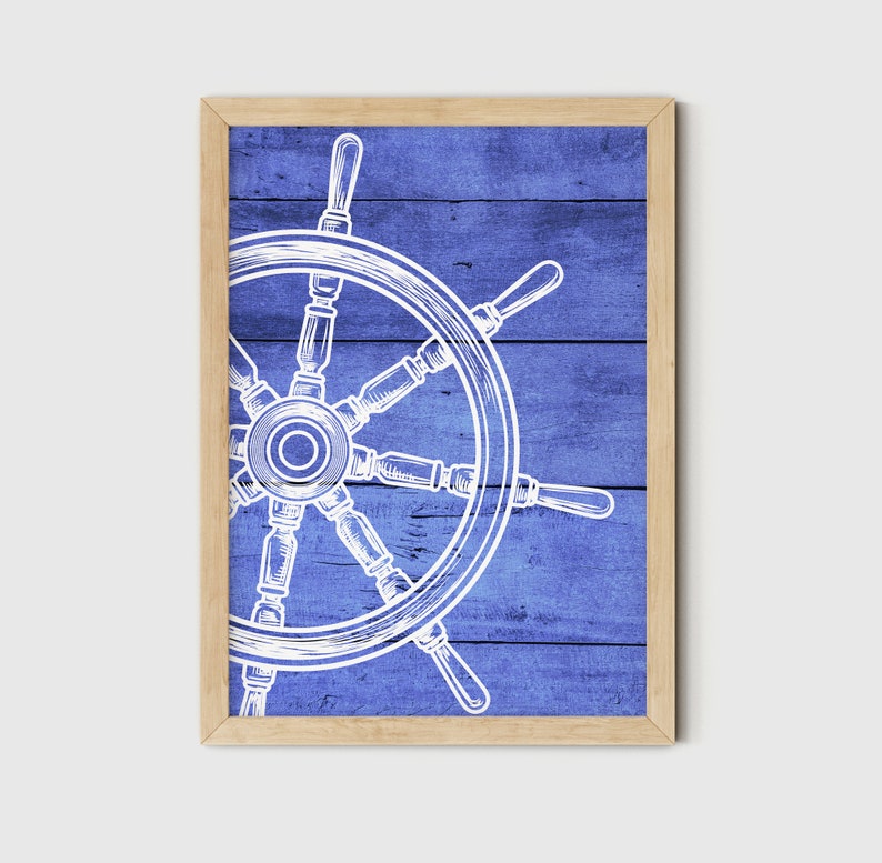 Nautical Wall Art Set of 3 Prints Boys Room Wall Decor Etsy