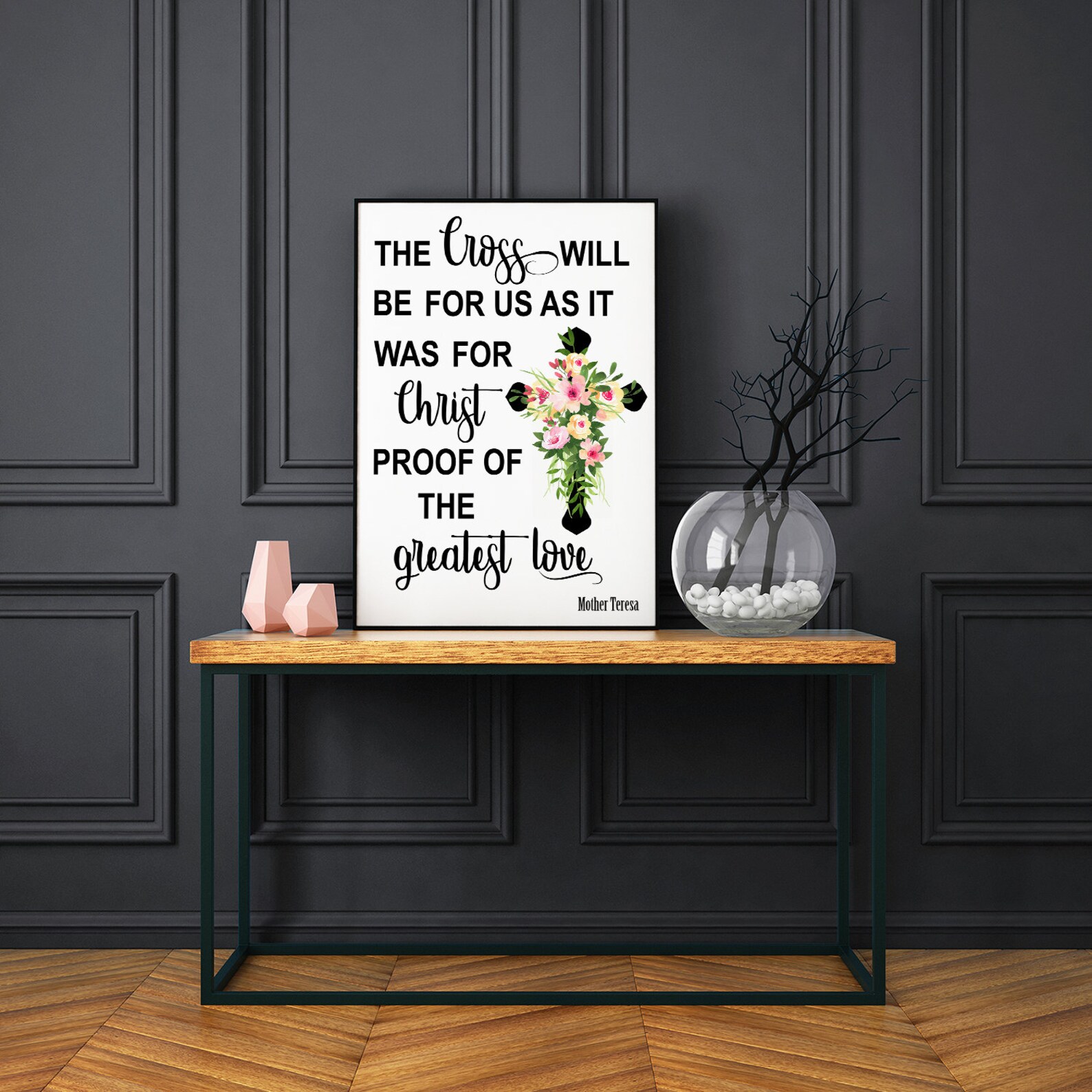 Mother Teresa Quote Print Religious Wall Art Easter Decor - Etsy
