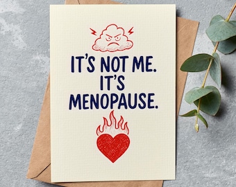 Funny Menopause Card: "It's Not Me" Printable Gift (Digital Download)