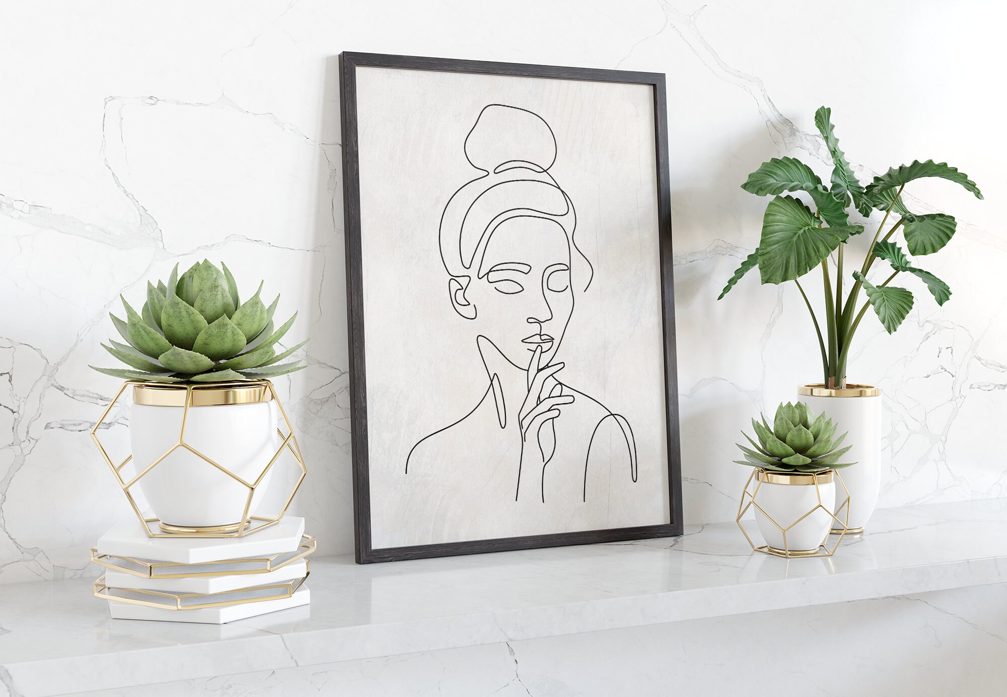 Woman Line Drawing Print Abstract Line Drawing Printable Wall | Etsy