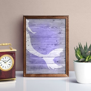 Mermaid Decor Printable Wall Art, Mermaid Print, Kids Bathroom Decor ...