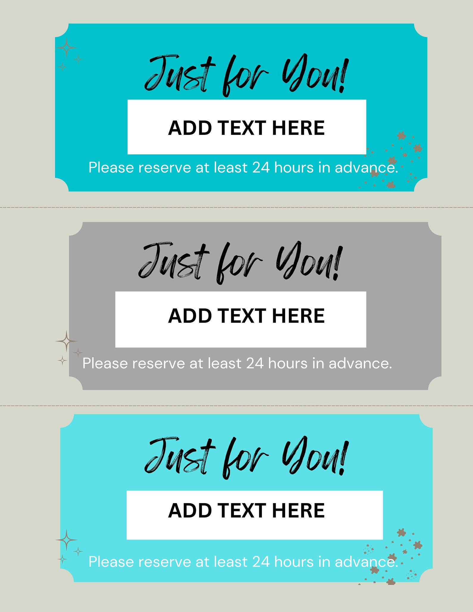 Printable Love Coupon Template, Kraft Paper, Editable PDF, Instant ...
