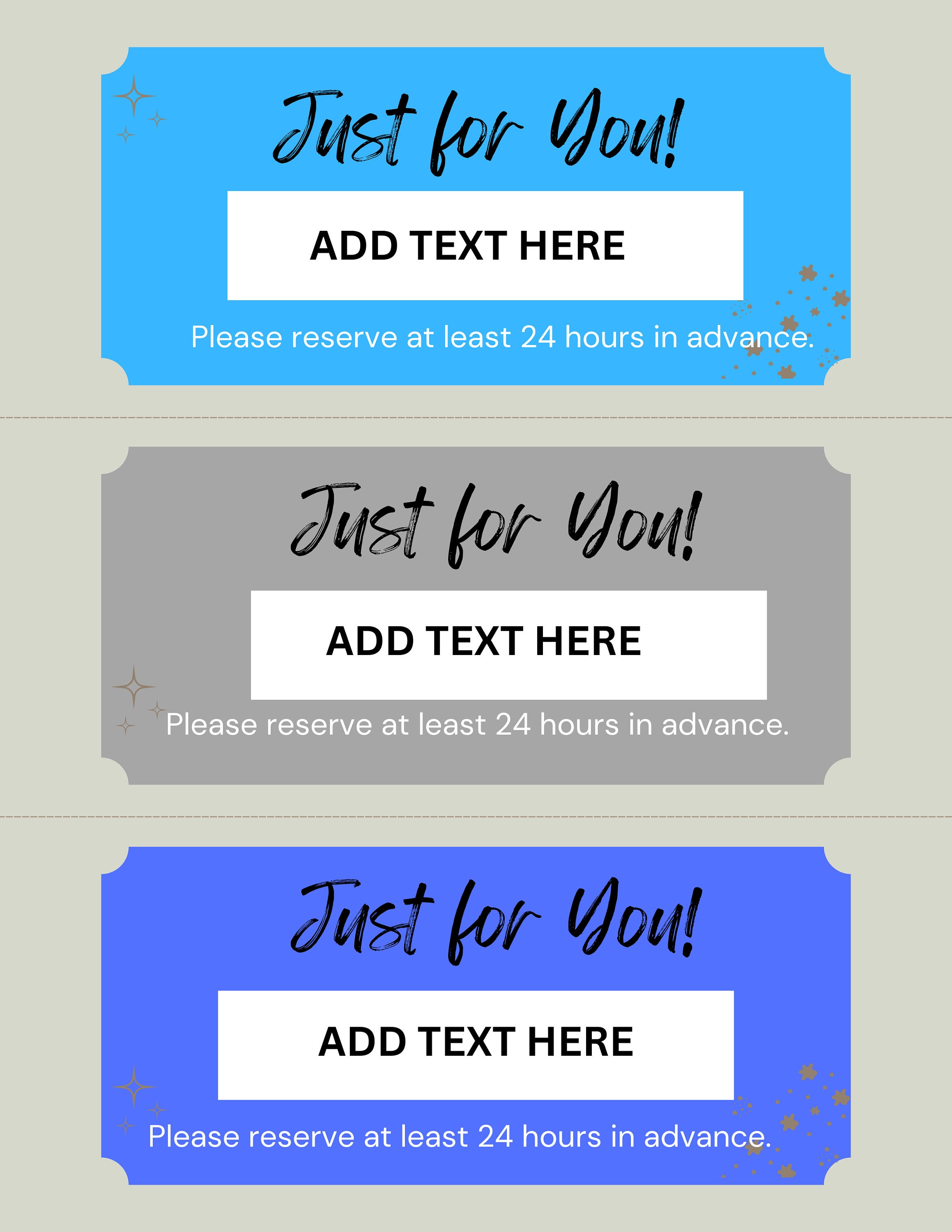 Printable Love Coupon Template, Kraft Paper, Editable PDF, Instant ...