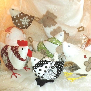 ITH Stickdatei Patchwork Hühner