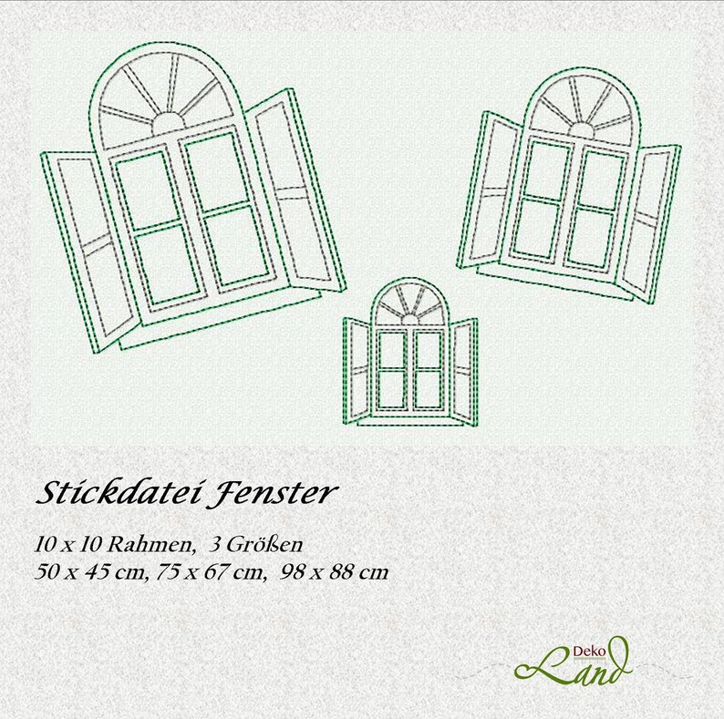 Stickdatei Fenster Stickdatei Fenster