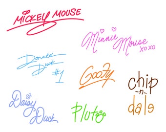 Free Free 61 Disney Autographs Svg SVG PNG EPS DXF File