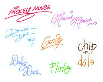 Free Free 176 Disney Autographs Svg SVG PNG EPS DXF File