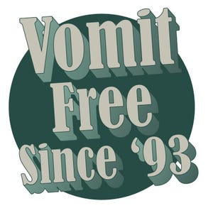 Vomit Free Since ‘93 SVG – How I Met Your Mother inspired cut file | HIMYM fan art for Cricut & Silhouette | SVG and Jpeg download
