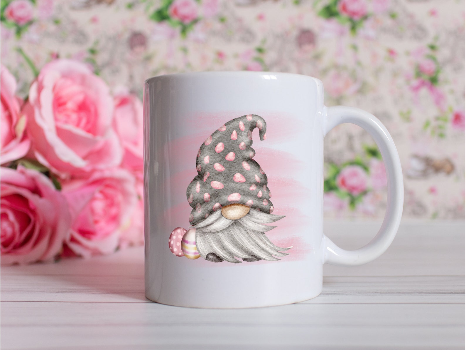 Gnome coffee mug Easter gnome Easter mug sublimation mug Etsy