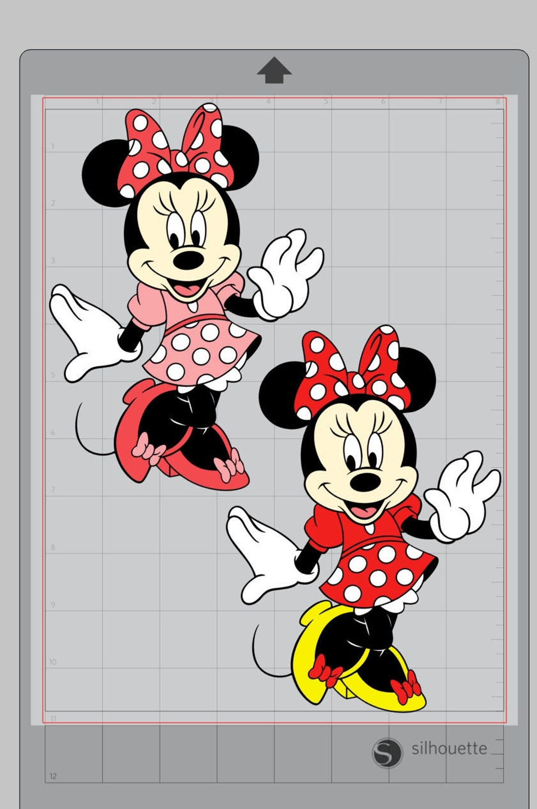 Minnie Mouse Red Pink studio3 Dxf Svg Png Ai DIGITAL Etsy