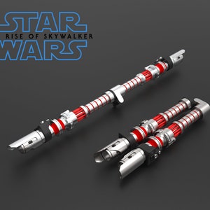 Dark Side Rey Lightsaber 3D Print Files STL image 3