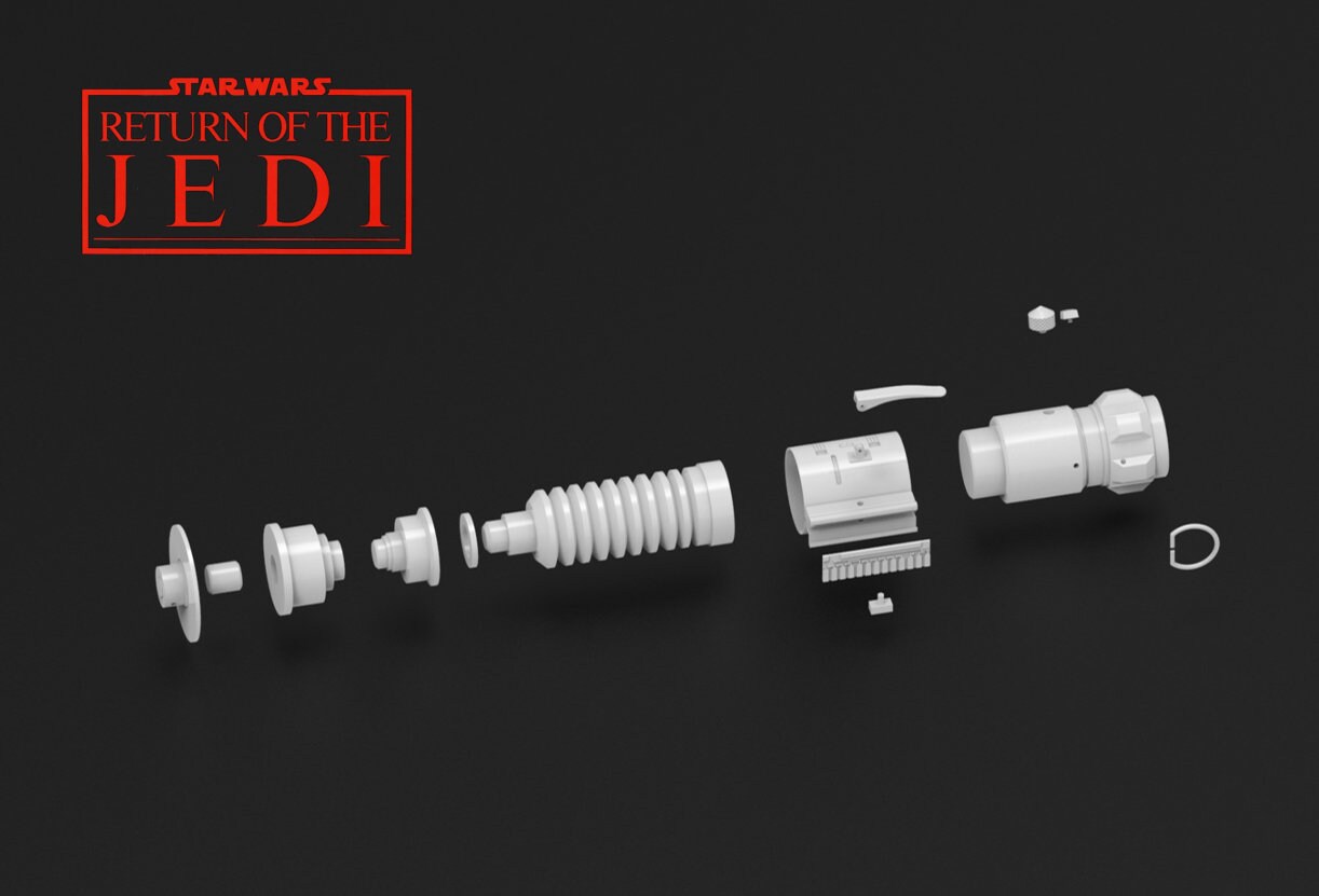 ルーク スカイウォーカー ライトセーバー ROTJ V2 - 3D プリント 