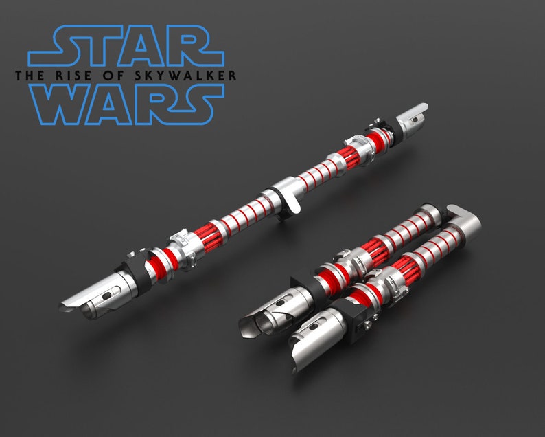 Dark Side Rey Lightsaber 3D Print Files STL image 3