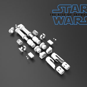 Dark Side Rey Lightsaber 3D Print Files STL image 6