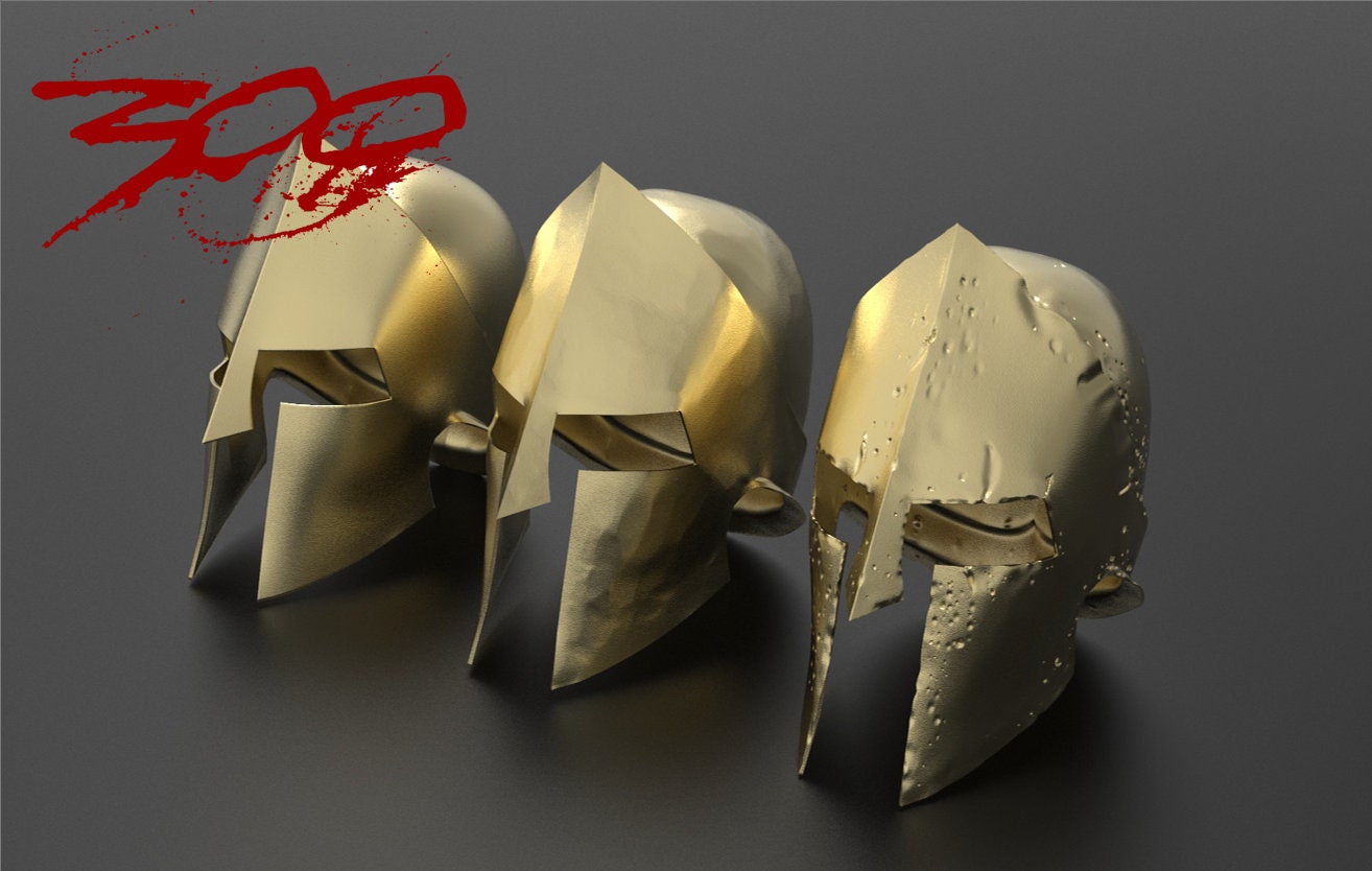 300 Spartan Helmets 3D Print Files STL Etsy