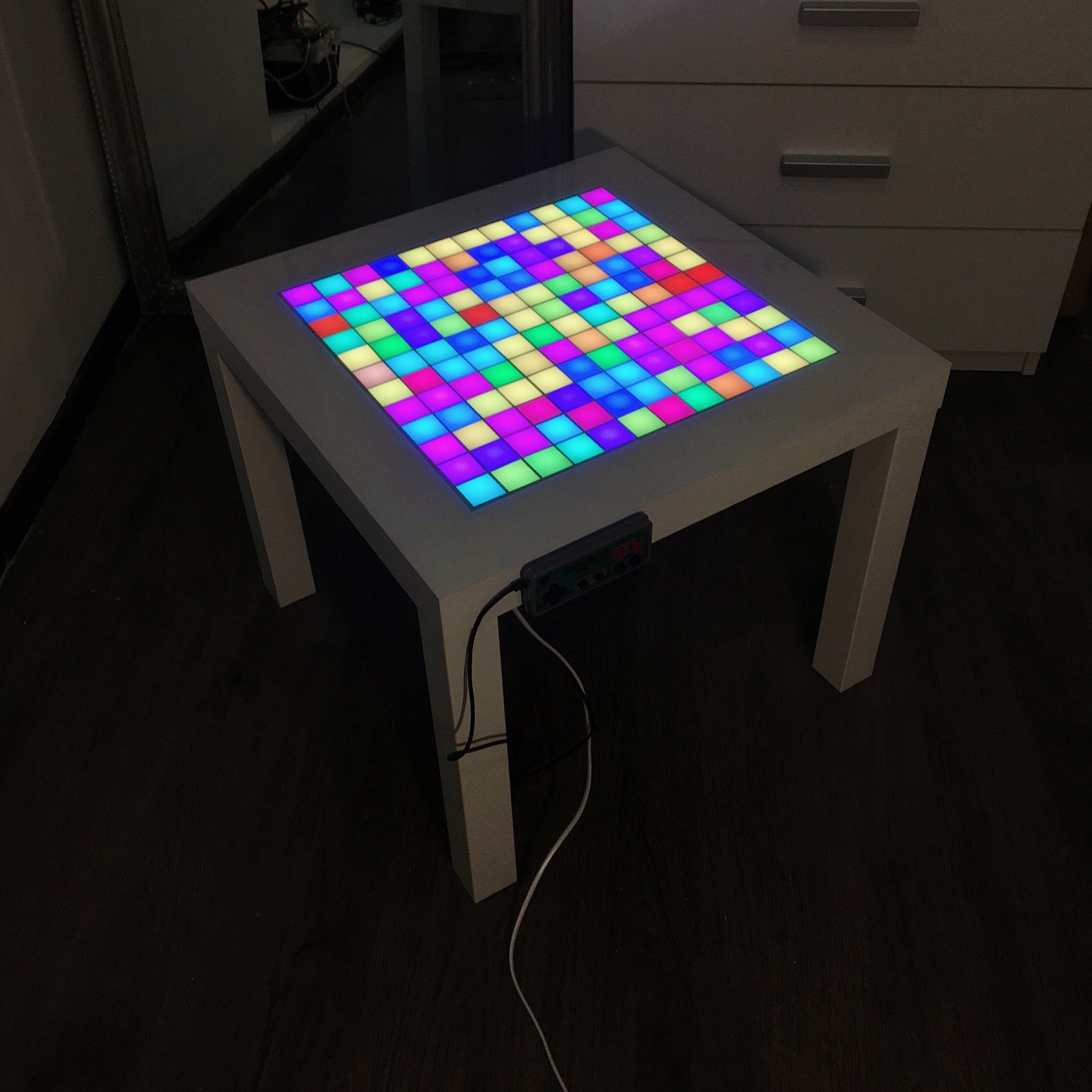 LED Coffee Table With Retro Games Table with Games Game Etsy