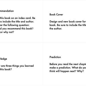 DIGITAL Literature Command Cards