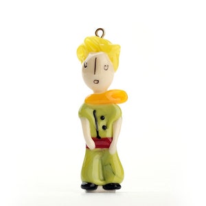LITTLE PRINCE Murano Glass Necklace, Adjustable Little Prince Pendant, Little Prince and Fox, Lampworking Handmade Glass, Le Petit Prince,