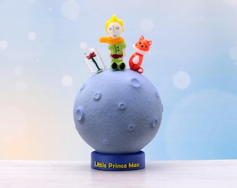 Personalized Little Prince Figurine: 3D Printed Asteroid Desk Decor