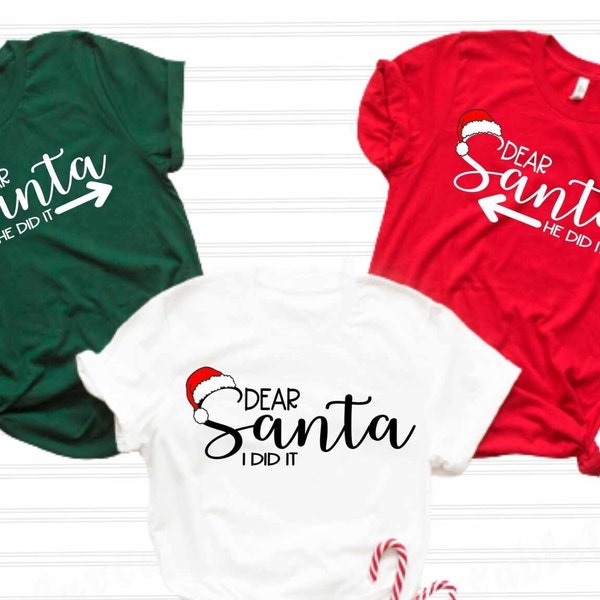 Dear Santa Svg,  Brother Sister Baby Family Christmas shirt Svg, Funny Christmas Group Matching Christmas SVG, Group Svg Eps Dxf Png