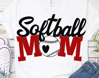 Softball mom svg, softball svg, Ball mom svg, softball cut file svg file softball shirt design softball clipart softball mom svg eps dxf png