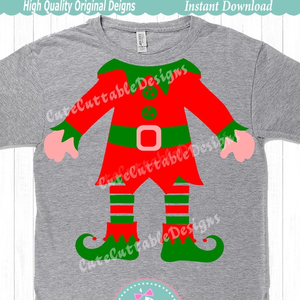 Ugly Christmas sweater, Elf SVG, Christmas SVG, Elf suit svg, Elf svg, Elf body svg, Elf legs elf costume funny Cut file, svg, Eps, Dxf, Png