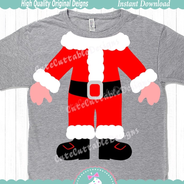 Santa SVG, Ugly christmas sweater, Christmas SVG, santa suit svg, santa svg, santa body svg santa legs santa costume funny svg, Eps, Dxf Png