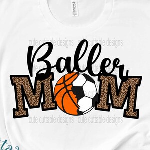 Baller Mom png Soccer png Basketball png Raising Ballers Sports Life PNG 300 dpi Clipart Sublimation Download Digital Design