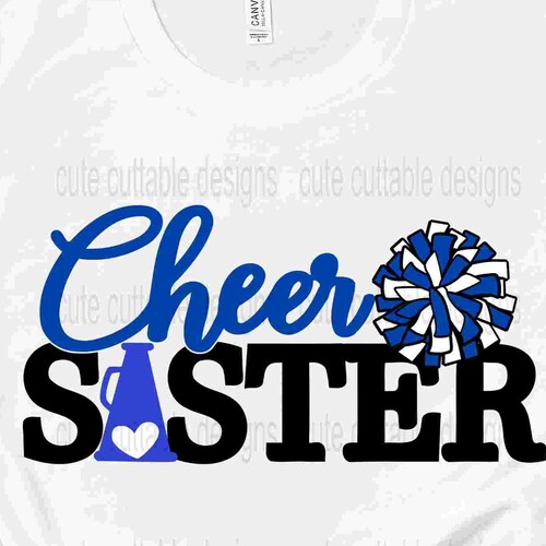 Cheer Sister Svg Cheerleader Svg Cheer Sis Cut Files - Etsy