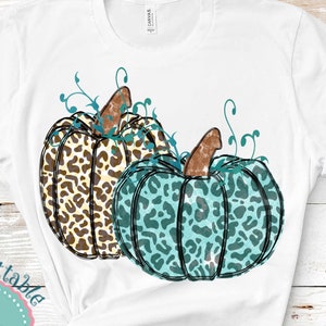 Pumpkin Sublimation Leopard Pumpkin Design, Hand Drawn  Cheetah Pumpkin Sublimation PNG Design, Digital Download, Digital Art, Fall Design