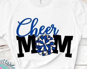 Cheer Mom SVG: Cheerleader Fan Design (Cut File)