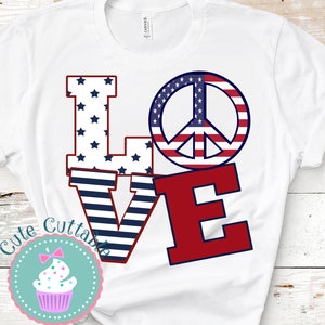 Patriotic Love 4th of July Sublimation png,  USA, Peace american flag Sublimation design, 4th of July, digital download, independence day