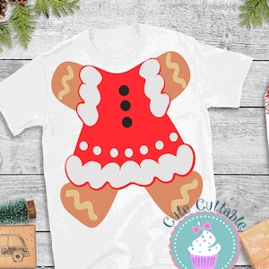 Gingerbread girl svg  Ugly Christmas sweater, Christmas SVG, suit svg Gingerbread woman body svg legs costume funny Cut file svg Eps Dxf Png