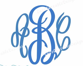 Master Circle Monogram Font SVG Cut file in SVG, Eps and Dxf. Instant downlod vector font for craft cutters like Circut and Silhouette