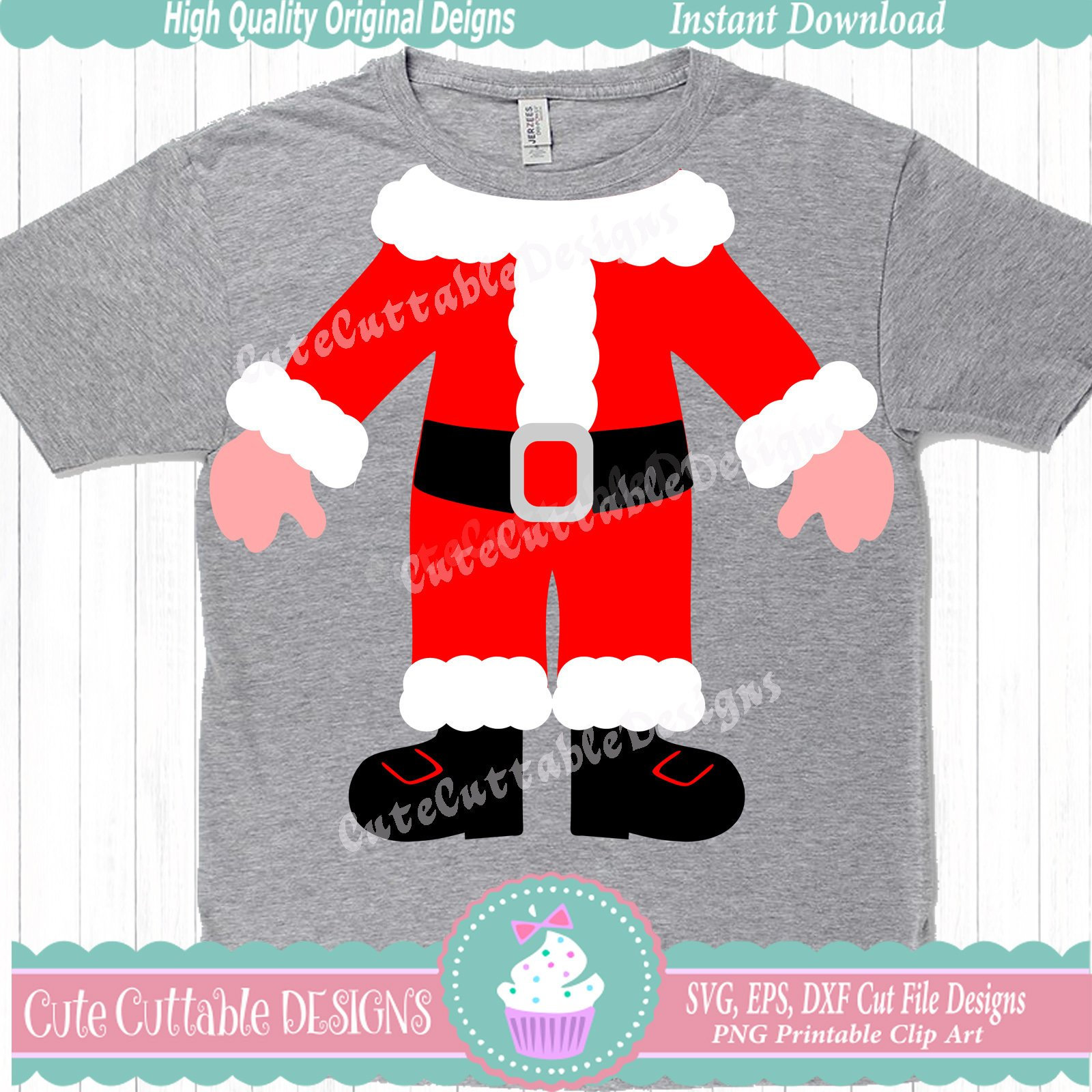 Santa SVG Ugly Christmas Sweater Christmas SVG Santa Suit Etsy