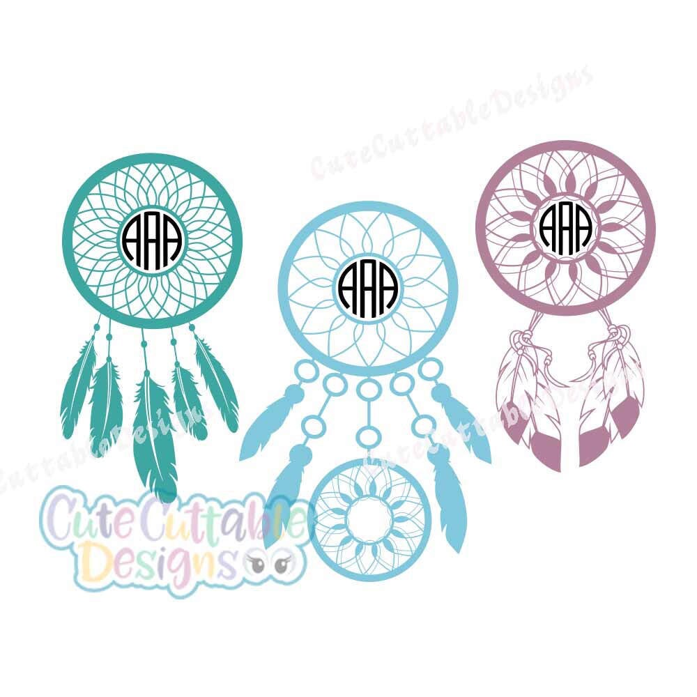 Download Dream Catcher Svg Monogram Frame Dreamcatcher Designs ...