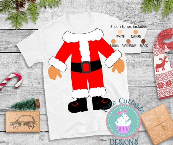 Santa Suit Body PNG: Christmas Sublimation Design (digital