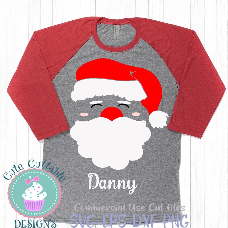Download Santa face svg cute santa svg big guy svg Santa svg | Etsy