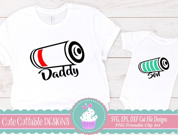 Download Dad Son Low Battery Status Svg Daddy And Son Svg Battery Svg File Dad Svg Fathers
