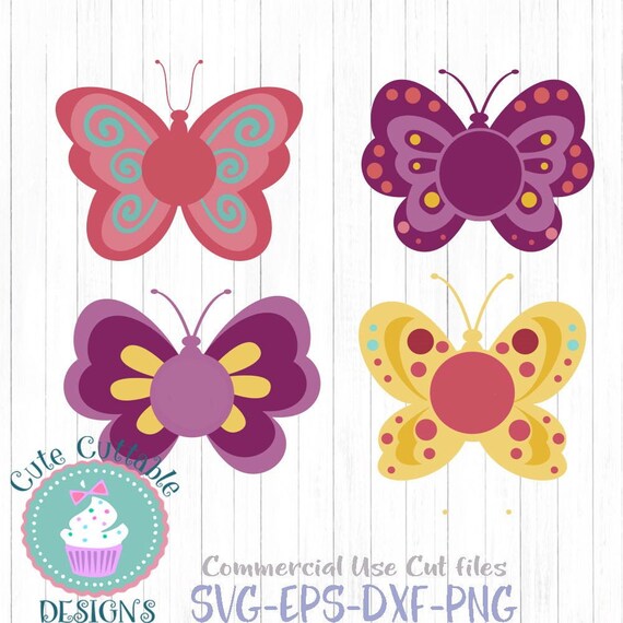 Download Butterfly Svg Monogram Butterflies Svg Summer Svg Kids Girl Etsy