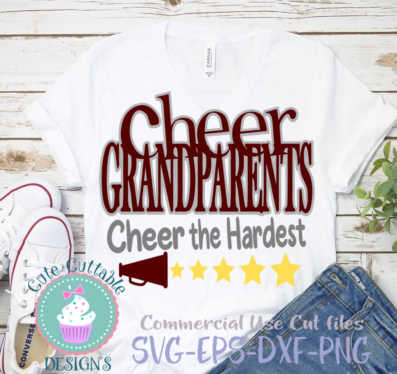 Download Cheer Granparnets SVG File Cheerleader Nana SVG Cheer | Etsy